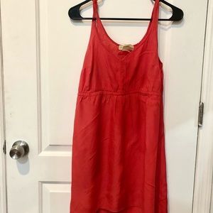 Staring at Stars Anthropology coral mid-length dress